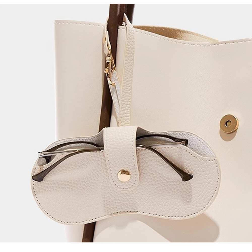 이든앤저스티스 휴대용 가죽 스트랩 안경케이스