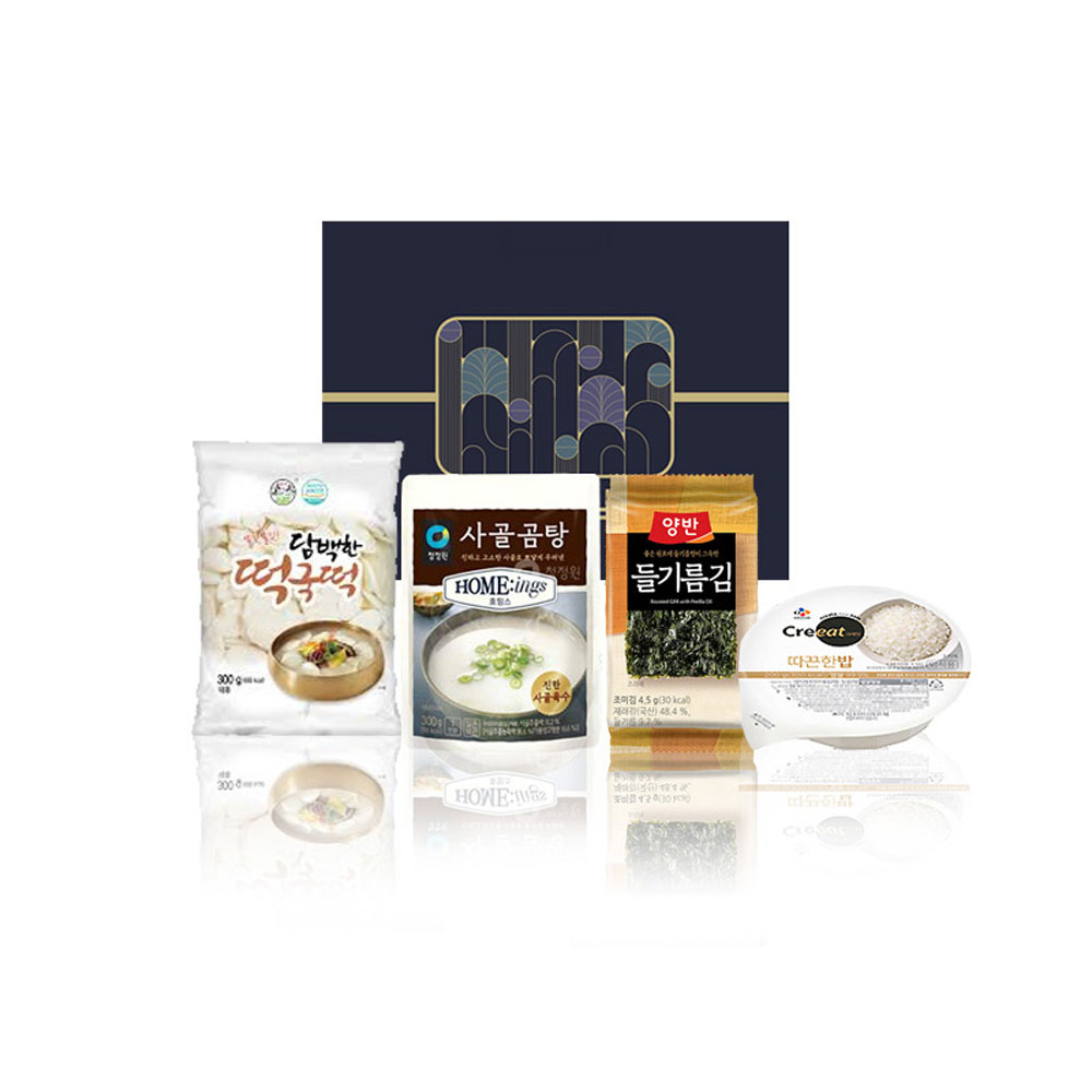 마음을 담은 떡국 한상세트 하나, 둘, 셋